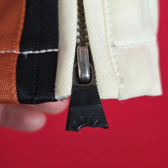 HARLEY DAVIDSON VINTAGE  Stripe Jacket Orange White Womens‎ Size XS Motorcycle - Picture 11 of 15